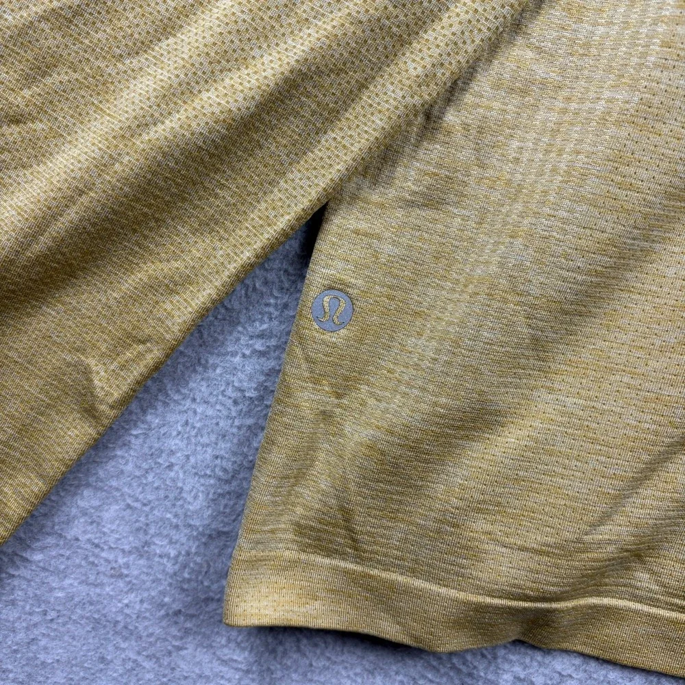 Lululemon Metal Vent Tech Shirt Mens 2XL XXL Yellow Gold Long Sleeve Performance